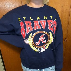 Atlanta Braves Crewneck Pullover Sweater